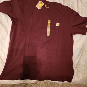 Carhartt Men's Maroon Pocket T-Shirt